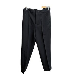 Maeve Black Twill Tapered Cuffed Pull On Women's Pants Size 8